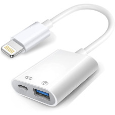 Переходник для iPhone на USB адаптер для iPad на флешку кабель для подключения камеры с разъемом зарядки PAVLYSH (PA-41)