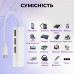 USB хаб на 3-Port USB 2.0 Ethernet переходник для MacBook адаптер USB hub для Apple Type-C на 3 USB 2.0 Hub PAVLYSH H-2