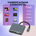 USB хаб для MacBook Adapter 4 в 1 Type-C to HDMA PD USB 3.0 VGA USB-C 4K переходник для ноутбука на TV PAVLYSH PH - 99