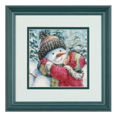 Набор для вышивания DIMENSIONS Поцелуй для снеговика (08833)