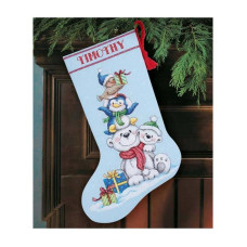 Набор для вышивания DIMENSIONS Stack of Critters Stocking (08840)