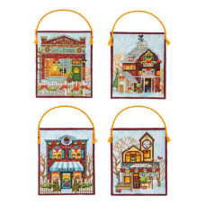 Набор для вышивания DIMENSIONS Winter Village Ornaments (08954)