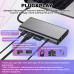 USB хаб Type C 10 в 1 HDMI VGA AUX 3.5 mm SD/TF Card Reader USB Hub 3x3.0 Ethernet LAN RJ 45 USB C Charging PAVLYSH H-4 USB хаб Type C 10 в 1 HDMI VGA AUX 3.5 mm SD/TF Card Reader USB Hub 3x3.0 Ethernet LAN RJ 45 USB C Charging PAVLYSH H-4