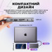 USB хаб Type C 10 в 1 HDMI VGA AUX 3.5 mm SD/TF Card Reader USB Hub 3x3.0 Ethernet LAN RJ 45 USB C Charging PAVLYSH H-4 USB хаб Type C 10 в 1 HDMI VGA AUX 3.5 mm SD/TF Card Reader USB Hub 3x3.0 Ethernet LAN RJ 45 USB C Charging PAVLYSH H-4