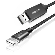Кабель Baseus Artistic Striped USB for Lightning 0.5M Black