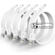 Кабель для зарядки iPhone 5 шт комплект зарядки Apple Lightning to USB 1м зарядный кабель для Apple айфон PAVLYSH PC-06