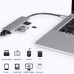 USB хаб на HDMI 2 USB 3.0 SD TF Card Reader переходник для MacBook адаптер для Apple Type-C на HDMI 2 USB 3.0 PAVLYSH H2