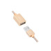 Переходник для компьютера USB на USB 2.0 адаптер для подключения USB устройств Hoco (Gold)