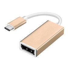 Переходник для MacBook DP на Type-C адаптер DP c USB Type-C на MacBook DP для Apple ноутбука (Gold)