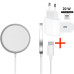 Беспроводная зарядка для apple iPhone 12 MagSafe комплект беспроводное зарядное устройство и блок 20W PAVLYSH PZ-12