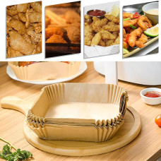 Одноразовые квадратные формы для выпекания 50 шт пергамент для аэрогриля формы для аэрогриля антипригарная пергаментная бумага AFPL 1