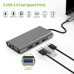 Usb Hub Type C на HDMI VGA AUX 3.5 mm SD/TF Card Reader USB Hub 3x3.0 Ethernet LAN RJ 45 USB C Charging переходник адаптер Foxconn (A10033)