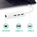 USB-хаб на 3-Port USB 2.0 Ethernet переходник для MacBook адаптер USB hub для Apple Type-C на 3 USB 2.0 Hub RJ45 MacBook hub 