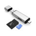 Переходник SD/MicroSD Card Reader на USB Type-C адаптер USB на Micro USB для картридер Foxconn (A10084)