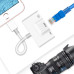 Переходник для iPhone на USB и RJ45 Ethetnet адаптер iPad/iPod/iPhone для подключения камеры и Интернет кабель Foxconn (A14645)