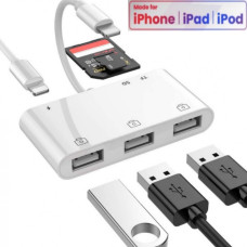 Переходник на USB SD Card Reader для iPhone адаптер iPad/iPod/iPhone Foxconn (A18000)