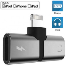 Переходник для iPhone на Audio Lightning адаптер для наушников с разъемом зарядки iPad/iPod/iPhone Foxconn (A14920)