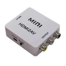 Переходник на HDMI для AV конвертер для телевизора на аудио и видео RCA тюльпан AV на HDMI преобразователь в цифровой HDMI сигнал ( AV2HDMI AY29 ) PAVLYSH (PA-51)