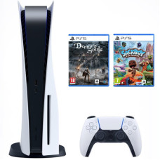 Стационарная игровая приставка Sony PlayStation 5 825GB + Demon's Souls + Sackboy