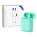 Беспроводные Bluetooth наушники TWS i12 Green