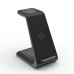 Беспроводная зарядка T3 Bonola 3 in 1 Wireless Charger док-станция для iPhone/AirPods/Apple Watch Black