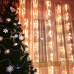 Гирлянда штора роса светодиодная 3x2м занавеса водопад LED 200 теплый белый цвет Gold Гирлянда штора роса светодиодная 3x2м занавеса водопад LED 200 теплый белый цвет Gold