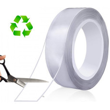Многоразовая клейкая лента двухсторонняя липкая крепежная лента сверхсильная универсальная Ivy Grip Tape 1 м