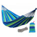 Подвесной тканевый гамак туристический 190х80 с чехлом и креплениями для дома сада Синий с зеленым PAVLYSH (PA-700071) Подвесной тканевый гамак туристический 190х80 с чехлом и креплениями для дома сада Синий с зеленым PAVLYSH (PA-700071)