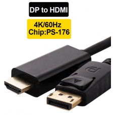 Переходник DP HDMI кабель adapter hdmi на displayport для MacBook и ПК на TV Foxconn Переходник DP HDMI кабель adapter hdmi на displayport для MacBook и ПК на TV Foxconn