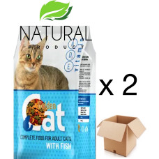 Сухой корм для кошек 1кг Рыба Golden Cat  упаковка 2 ШТ