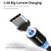 Магнитная зарядка для Android, Iphone, магнитный кабель 360 Type C Magnetic USB Cable 3 в 1