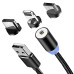 Магнитная зарядка для Android, Iphone, магнитный кабель 360 Type C Magnetic USB Cable 3 в 1