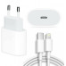Быстрая зарядка для iphone комплект кабель Type-C Lighting Блок питания 20W 11 / 12 pro max / 13 fast charger 