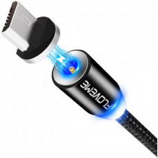 Магнитный кабель Floveme Micro USB 1 метр Black (001026)