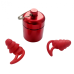 Беруши для сна работы защита от шума Perfect Pro Plugz 3 flange + футляр Red