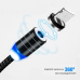 Магнитный кабель для зарядки телефона магнитная зарядка для iphone 3в1 Magnetic MicroUSB Type C Lightning 2м 