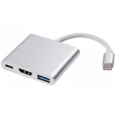 USB hub USB 3.1 Type-C to HDMI USB3.0 Type-C Ewell (EW003)