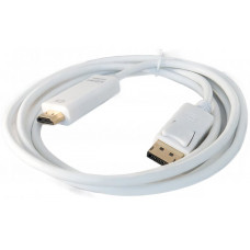 Кабель для MacBook DP to HDMI адаптер DisplayPort to HDMI White 4Kx2K для ноутбука на HDMI переходник для монитора 1.8 м PAVLYSH P9