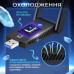Двухдиапазонный USB Wi-Fi адаптер 2.4/5GHz 1300 Mbps Wireless Lan Card 11ac Black Pavlysh UWA-2