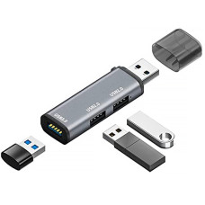 Хаб HUB 3 USB Адаптер USB 1 порт USB 3.0 / 2 порта USB 2.0 для ПК Ноутбука ЮСБ Картридер Pavlysh UH-3