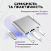 USB хаб на HDMI и USB для Type-C адаптер для USB-C на телевизор и флешку кабель для ТV на HDMI 1080P и USB PAVLYSH PH-28