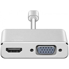 USB-хаб на VGA и HDMI переходник для Type-C адаптер для USB-C на телевизор и проектор кабель для ТV 4K и HDTV MacBook