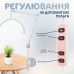 Лампа для наращивания ресниц Настольная LED лампа для маникюра тату косметолога с креплением для телефона для бьюти сферы Moon lamp Pavlysh M3X White	