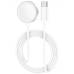 Беспроводная зарядка для Apple Watch 1/2/3/4/5/6/7/8/Ultra/SE USB Type-C Wireless Charger Белая Беспроводная зарядка для Apple Watch 1/2/3/4/5/6/7/8/Ultra/SE USB Type-C Wireless Charger Белая
