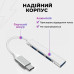 USB - хаб type c hub переходник для макбука адаптер USB HUB to 4-Port USB-A Pavlysh KA-13