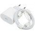 Комплект Блок быстрой зарядки для iPhone Type-C 20W с кабелем зарядки USB-C lightning USB-C Power Adapter